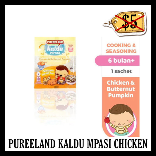 (BLACK FRIDAY SALE 30% OFF) Pureeland Kaldu Mpasi Chicken & Butternut Pumpkin (BBD 08 APR 2026)