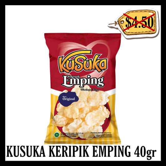 (BLACK FRIDAY SALE 20% OFF) Kusuka Emping 40gr (BBD 22 FEB 2026)