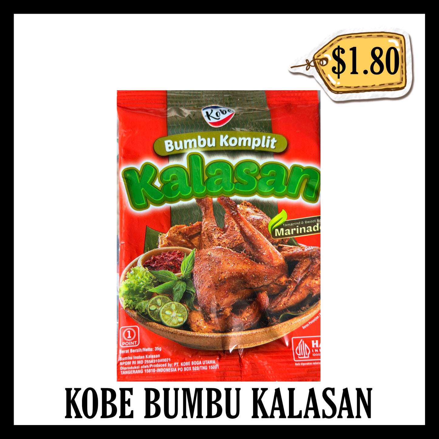 Kobe Bumbu Ayam Kalasan (BBD 03 AUG 2027)