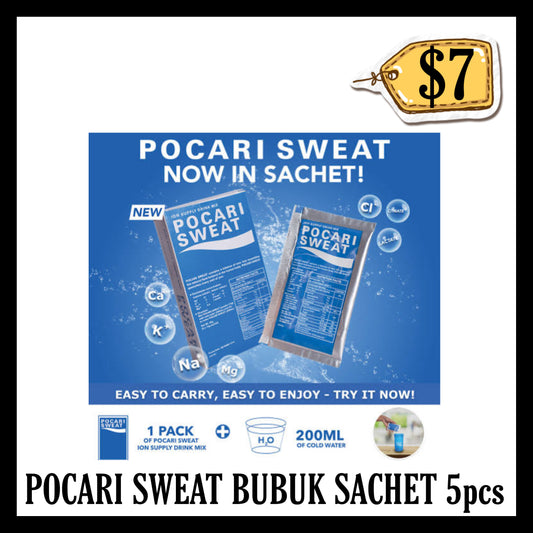 Pocari Sweat Bubuk Sachet 5pcs (BB 20 DEC 2026)