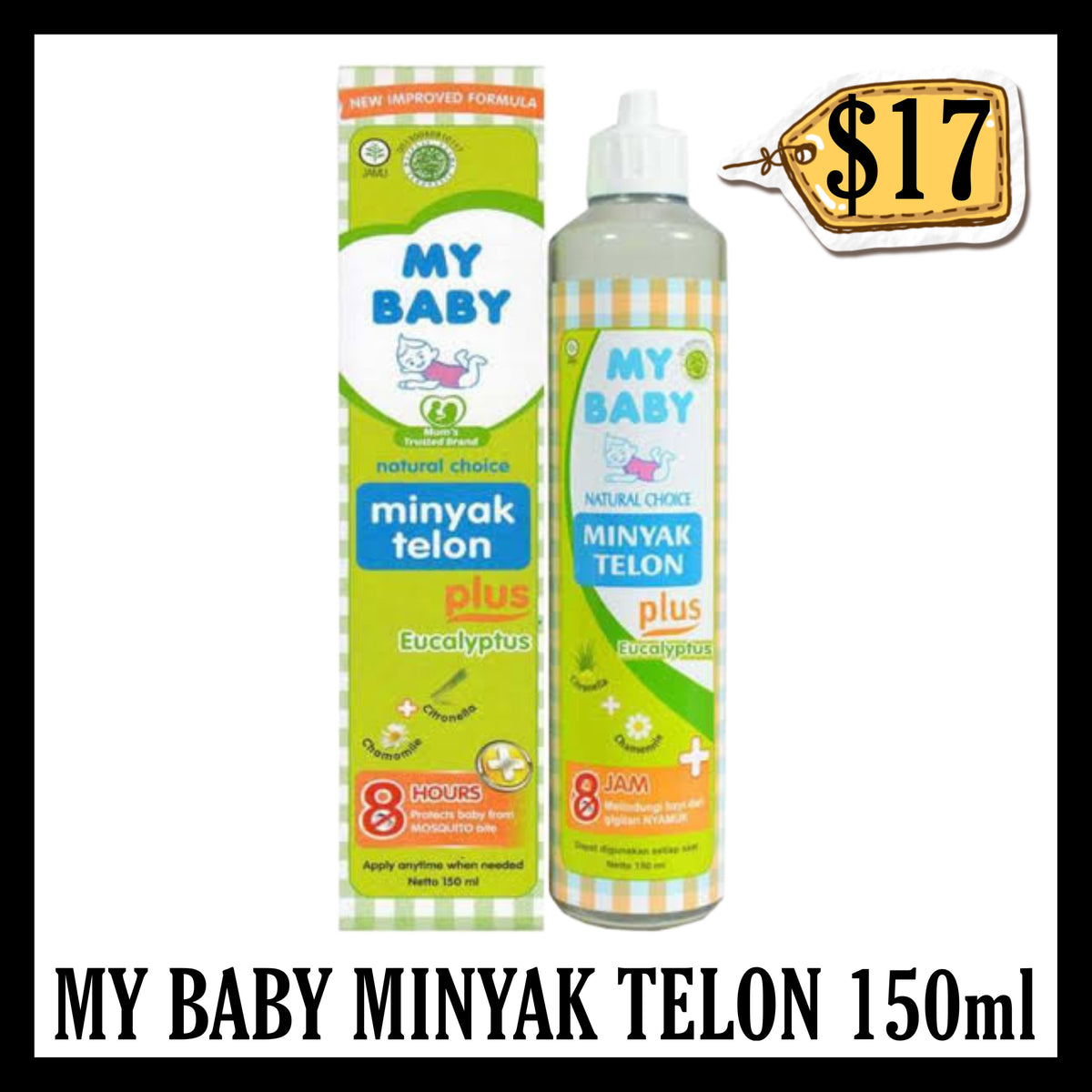 My Baby Minyak Telon 150ml (BBD END APR 2028)
