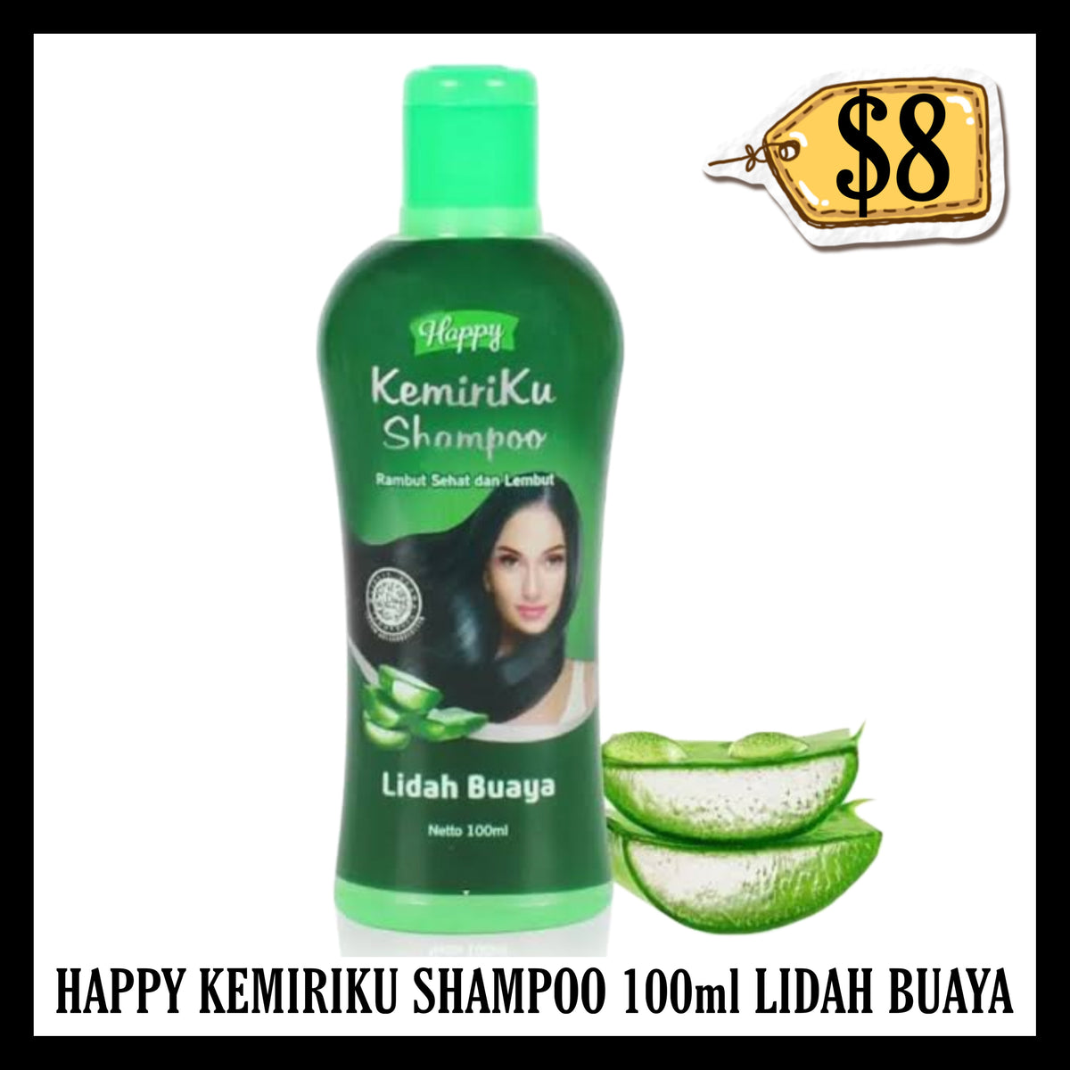 Happy Kemiriku Shampoo 100ml Lidah Buaya (BBD END JAN 2029)