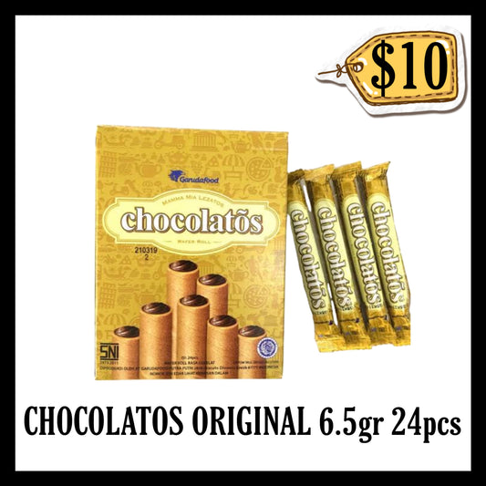 Chocolatos Original 6.5gr isi 24pcs (BB 17 JUN 2026)