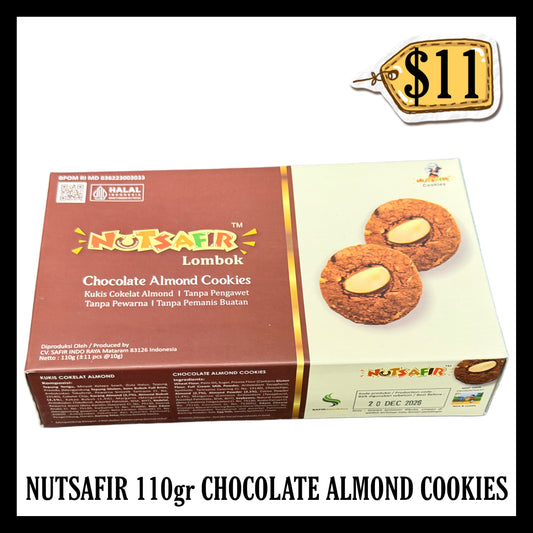 Nutsafir 110gr Chocolate Almond Cookies (BBD 20 DEC 2026)
