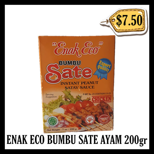 Enak Eco Bumbu Sate Ayam 200gr (BBD 22 FEB 2027)