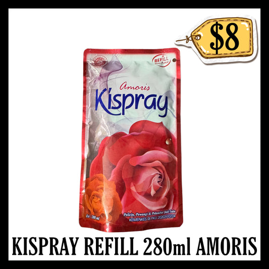 Kispray Refill 280ml Amoris Merah (BBD END NOV 2026)