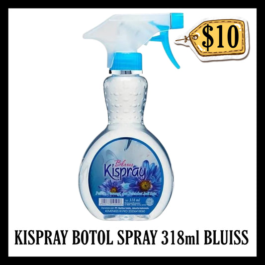 Kispray Botol Spray 318ml Biru Bluiss (BBD END JUL 2027)