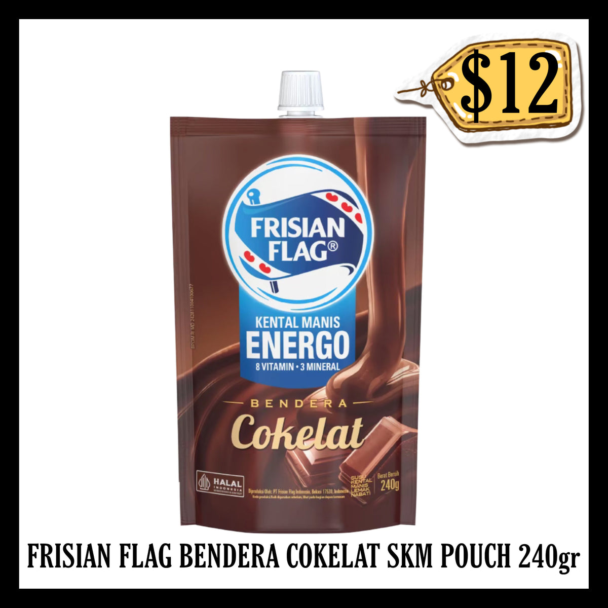 Bendera Susu Kental Manis Skm Coklat Pouch 240gr (BBD