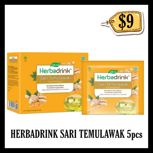 Herbadrink Sari Temulawak 5pcs (BBD END MAR 2028)
