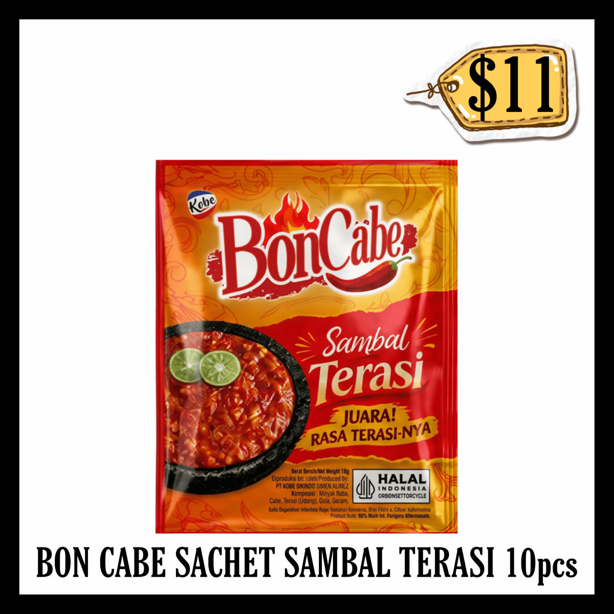 Bon Cabe Sachet Sambal Terasi 10pcs