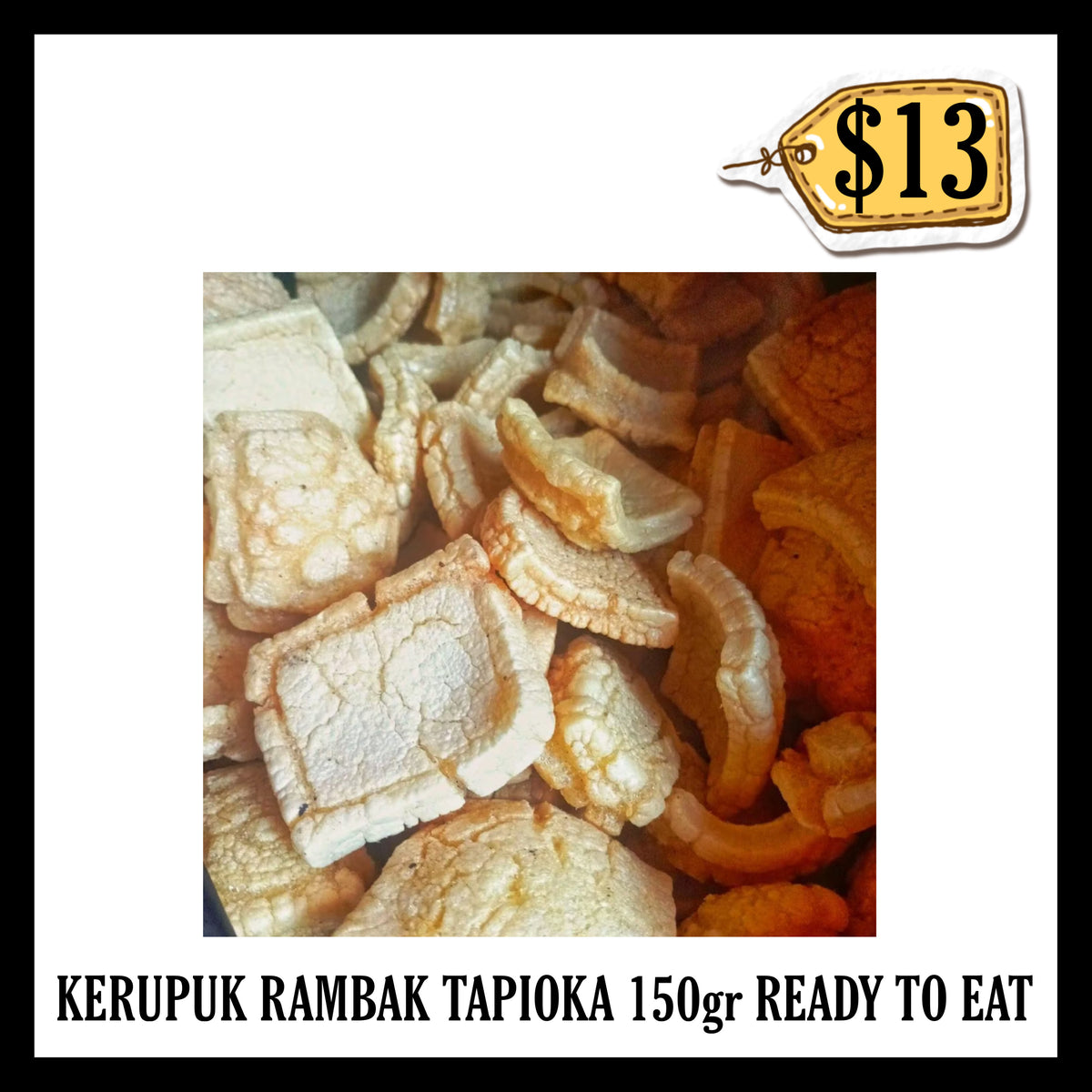 Kerupuk Rambak Tapioka 150gr Ready To Eat