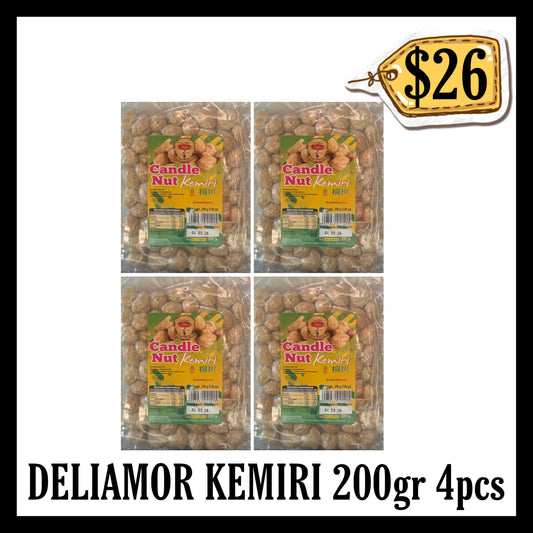 Deliamor Kemiri / Candle Nut 200gr 4pcs (BBD 10 NOV 2027)