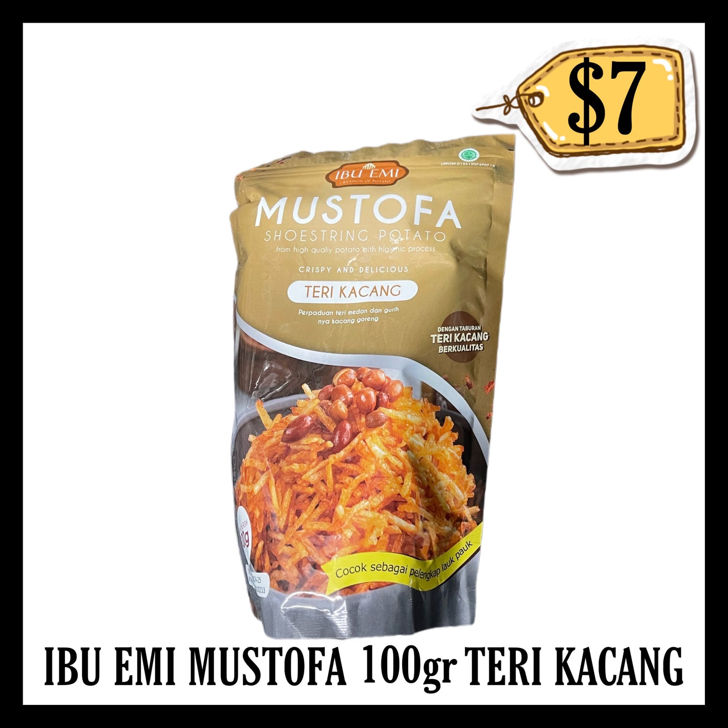 Ibu Emi Mustofa 100gr Teri Kacang (BBD 23 OCT 2026)