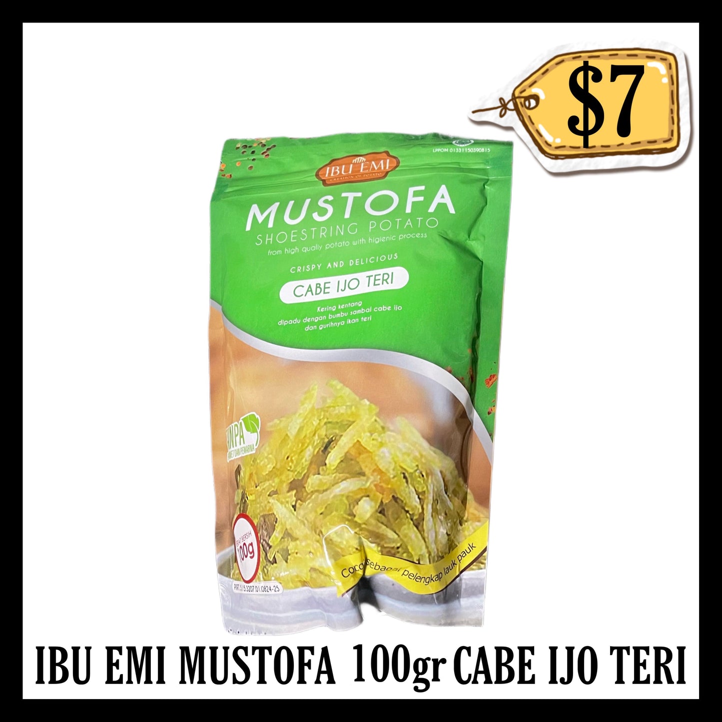 Ibu Emi Mustofa 100gr Cabe Ijo Teri (BBD 23 AUG 2026)