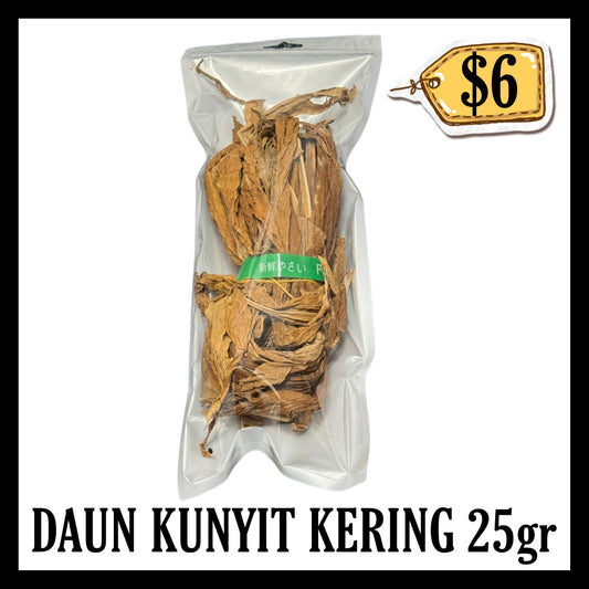 Daun Kunyit Kering 25gr