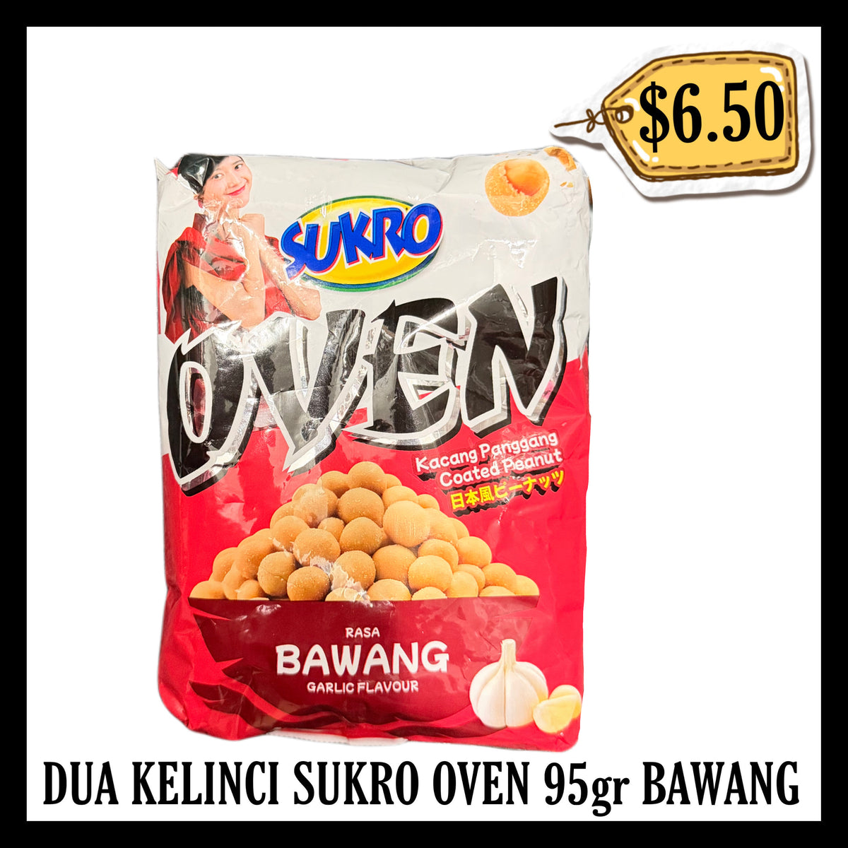 Dua Kelinci Sukro Oven 95gr Bawang (BBD END APR 2027)