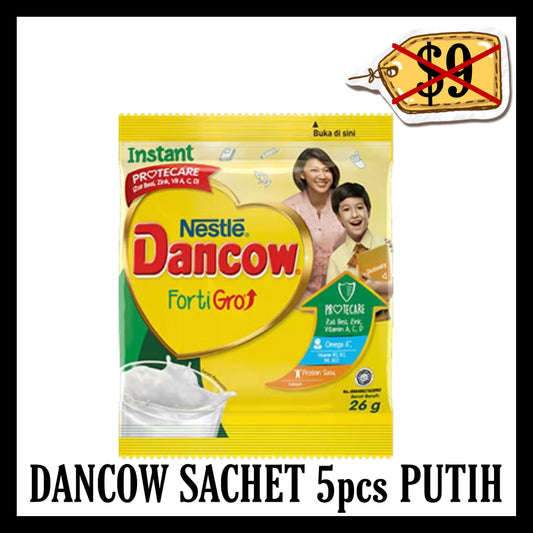 (SALE 20% OFF) Dancow Sachet 5pcs Putih (BB END OCT 2025)