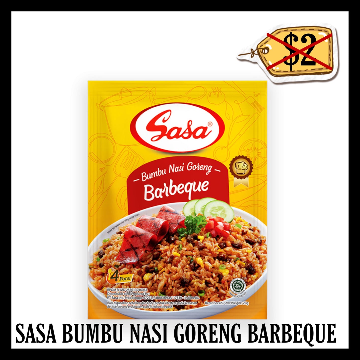 (SALE 20% OFF) Sasa Bumbu Nasi Goreng Barbeque (BB 24 OCT 2025)