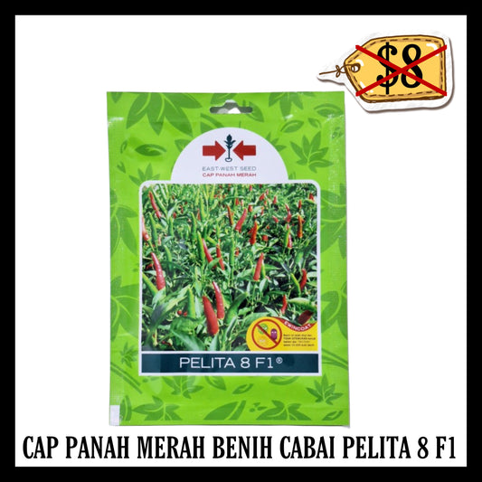 (SALE 20% OFF) Cap Panah Merah Benih Cabai Pelita 8 F1 (BB 26 OCT 2025)