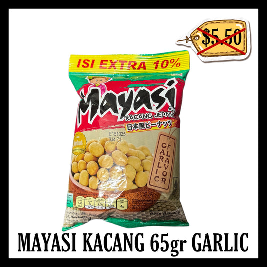 (SALE 20% OFF) Mayasi Kacang 65gr Garlic (BB 15 OCT 2025)