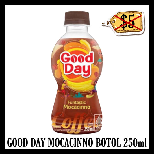 (SALE 20% OFF) Good Day Mocacinno Botol 250ml (BB 24 OCT 2025)