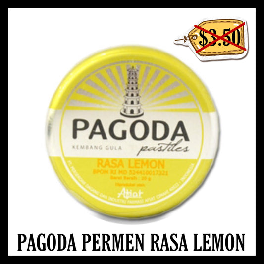 (SALE 20% OFF) Pagoda Permen Rasa Lemon (BB END OCT 2025)
