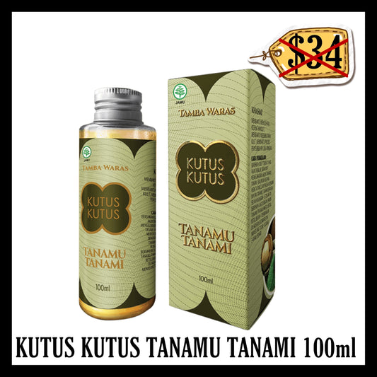 (SALE 20% OFF) Minyak Kutus Kutus Tanamu Tanami 100ml (BB END OCT 2025)