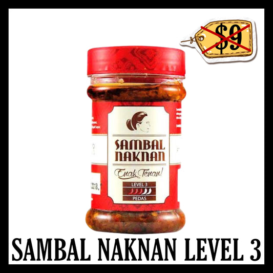 (SALE 20% OFF) Naknan Sambal Level 3 (BB 13 OCT 2025)