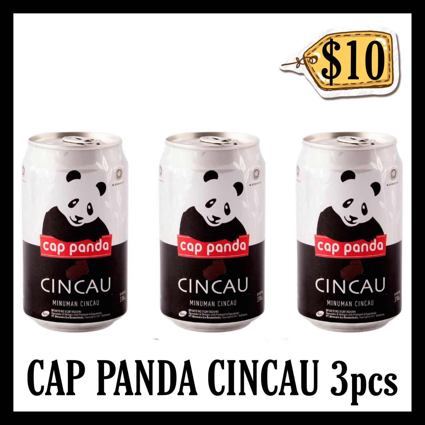 Cap Panda Cincau Kaleng 3pcs ($10 BUNDLE DEALS) (BBD END FEB 2028)