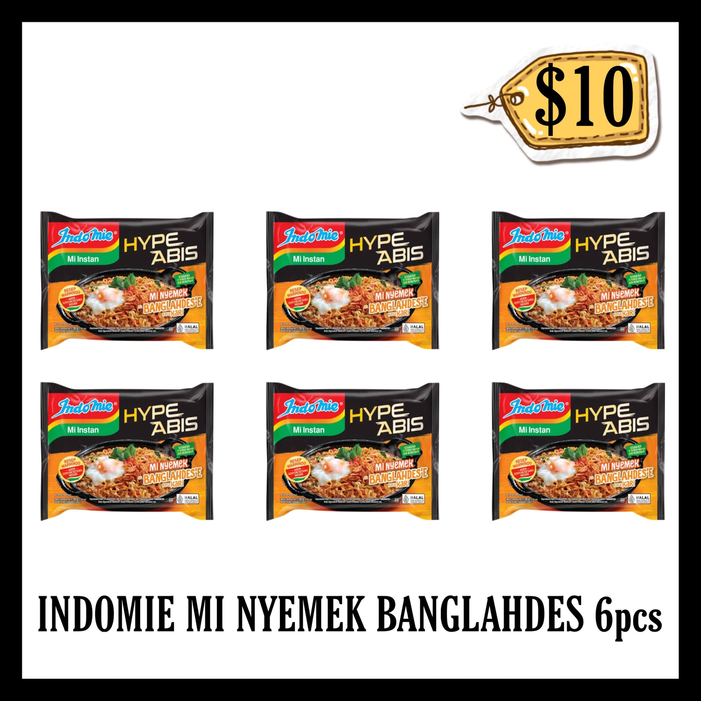 Indomie Kuah Mi Nyemek Ala Banglahdes Rasa Kari ($10 BUNDLE DEALS)(BBD 11 AUG 2026)