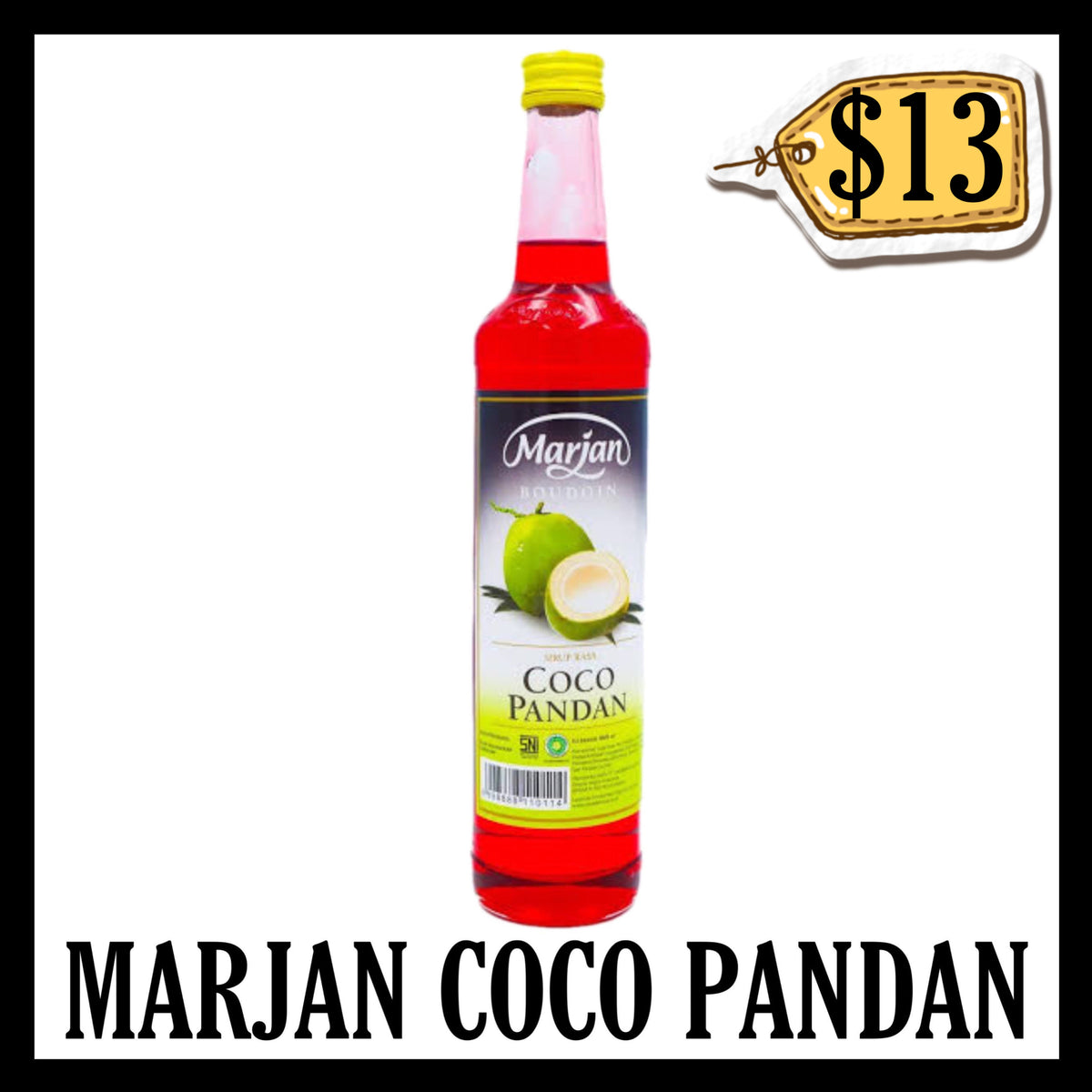 Marjan Sirup Coco Pandan Merah (BBD 17 DEC 2028)