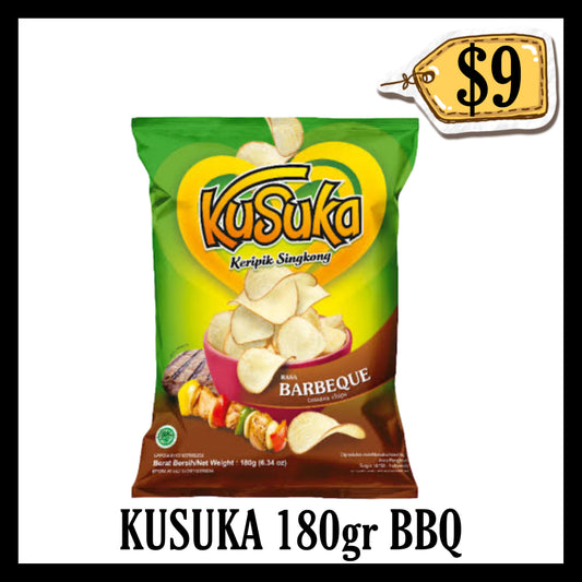 Kusuka Keripik Singkong Rasa BBQ 180gr (BBD 17 JUL 2027)