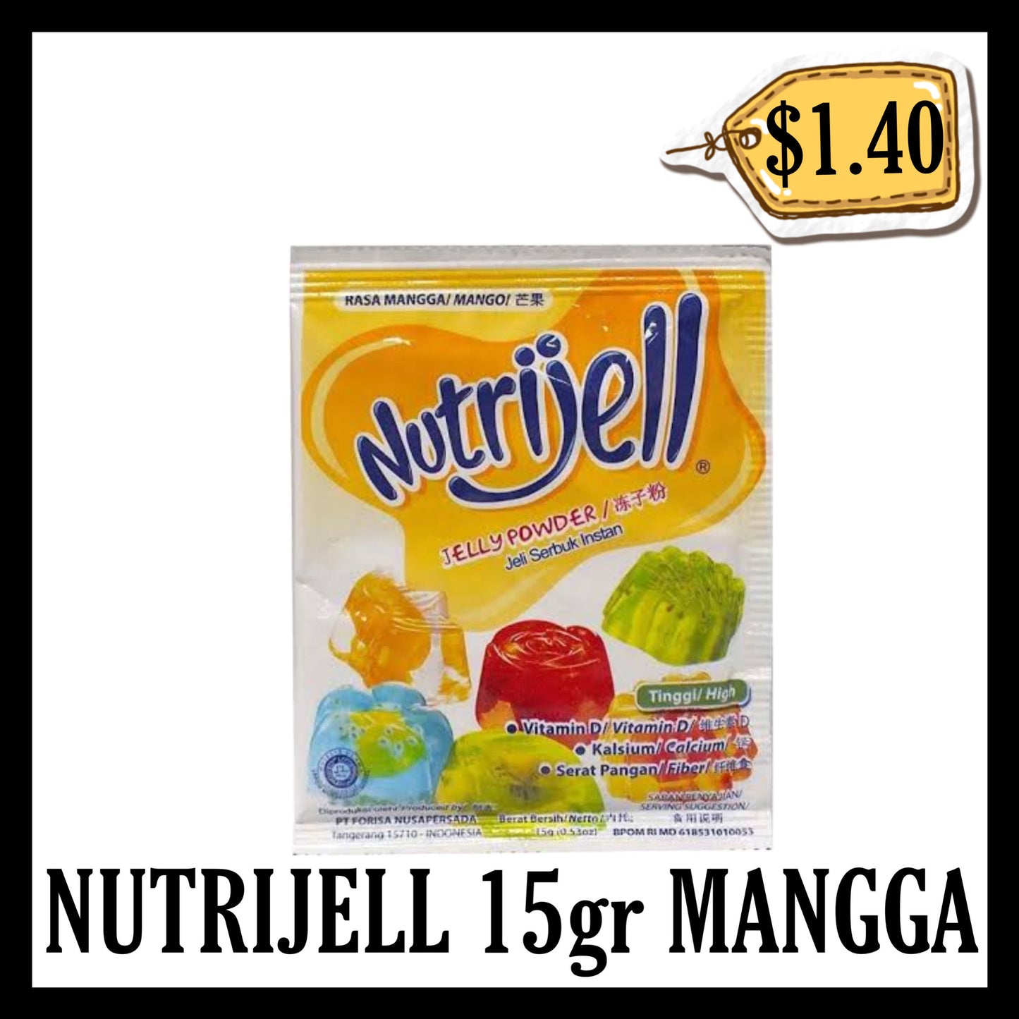 Nutrijell 15gr Mangga (BBD END DEC 2028)