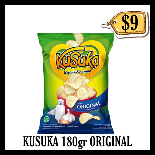Kusuka Keripik Singkong Rasa Original 180gr (BBD 10 MAY 2027)