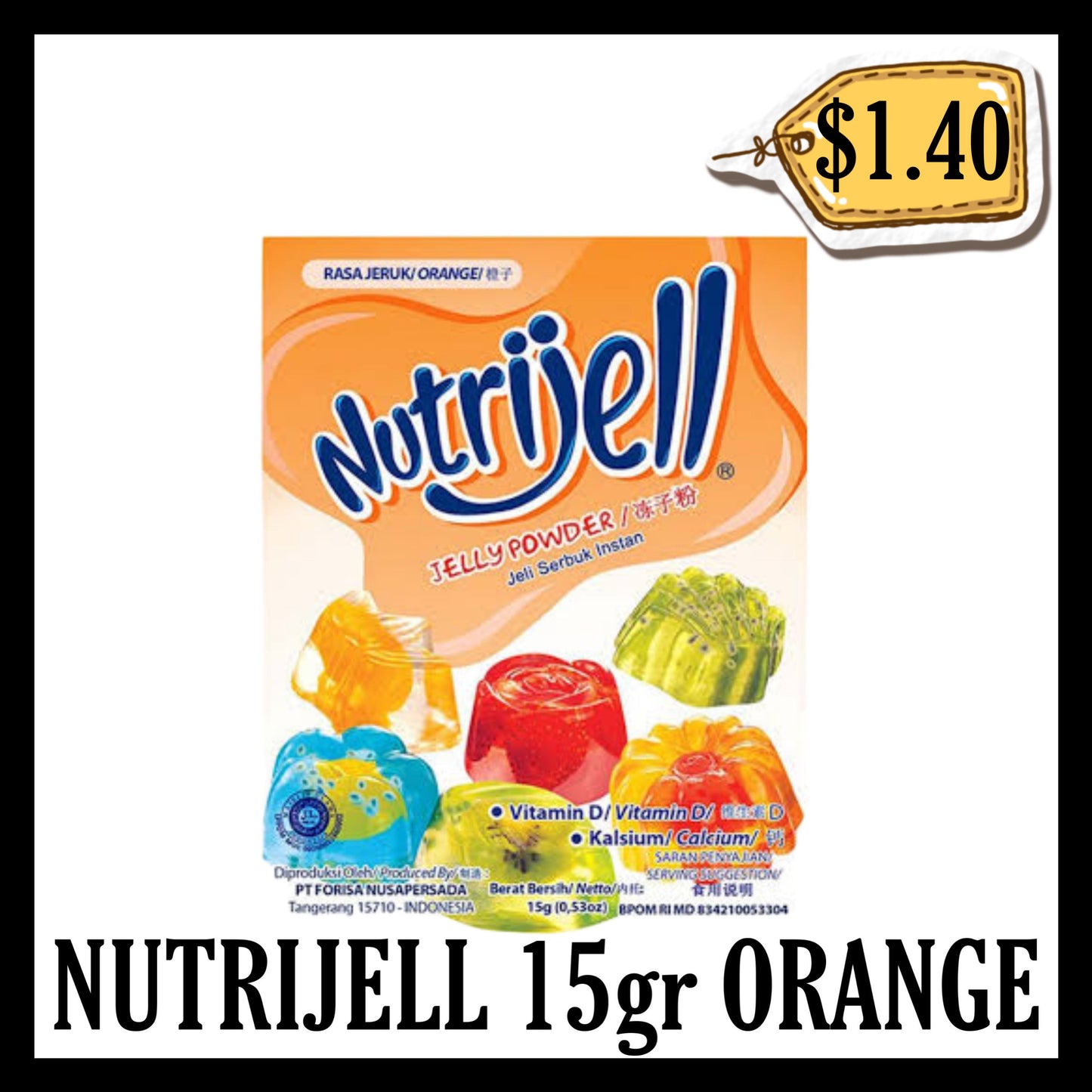 Nutrijell 15gr Jeruk (BBD END DEC 2028)