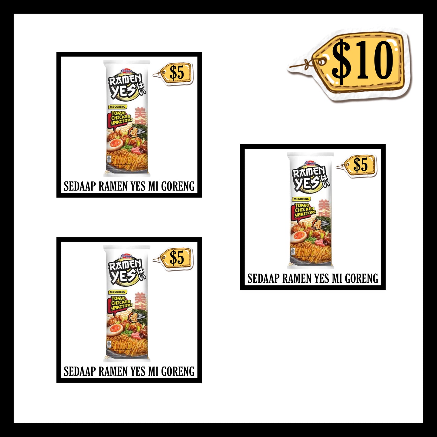 Sedaap Ramen Yes Mi Goreng (BUY 2 GET 1 FREE)(BBD 22 OCT 2026)