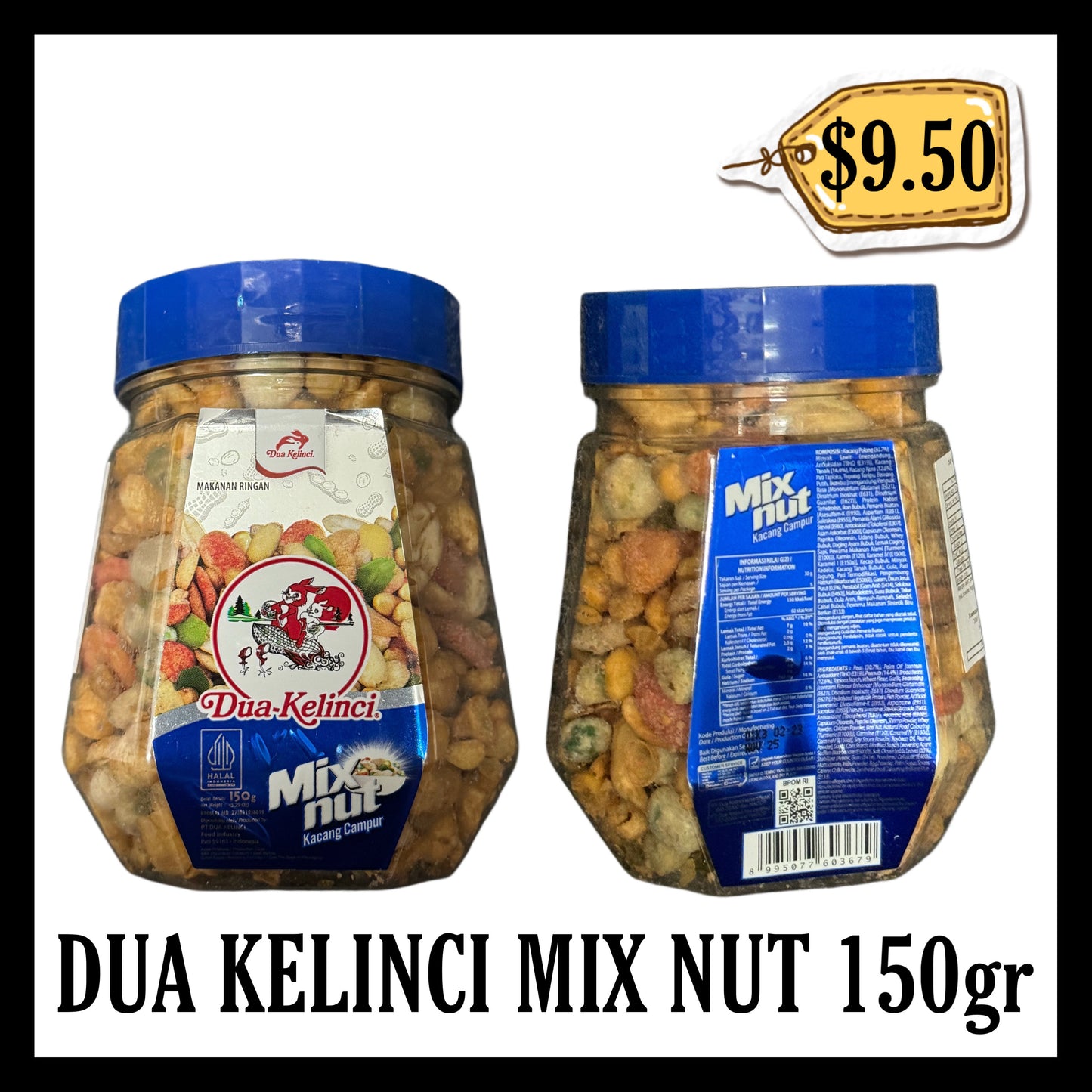 Dua Kelinci Mix Nut 150gr (BB END NOV 2025)