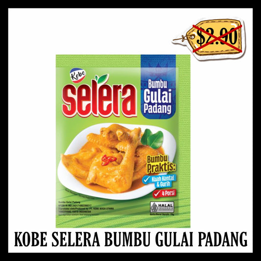 (SALE 20% OFF) Kobe Selera Bumbu Gulai Padang (BBD 15 NOV 2026)