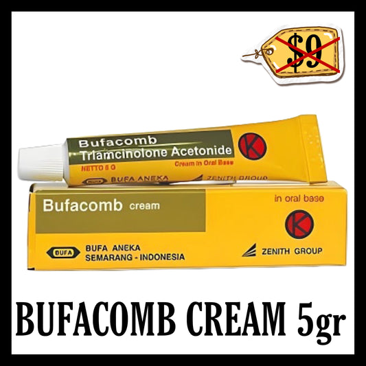 (SALE 50% OFF) Bufacomb Cream 5gr (BBD END NOV 2026) Obat Sariawan