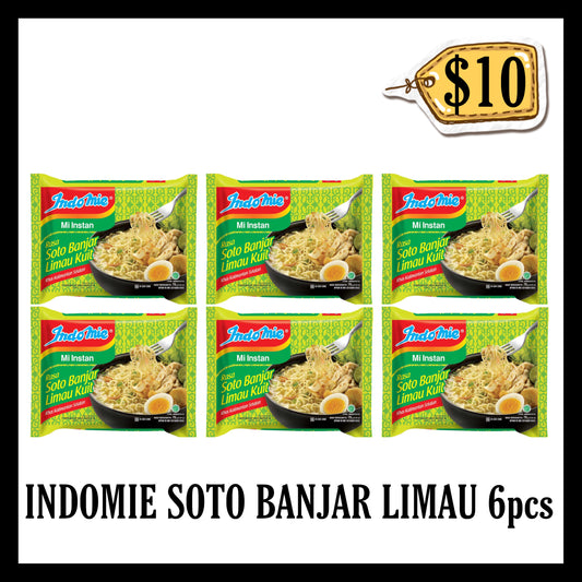 Indomie Kuah Soto Banjar Limau 6pcs ($10 BUNDLE DEALS)(BBD 95 JAN 2027)