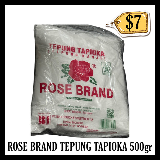 Rose Brand Tepung Tapioka / Tepung Kanji 500gr (BB 31 DEC 2027)