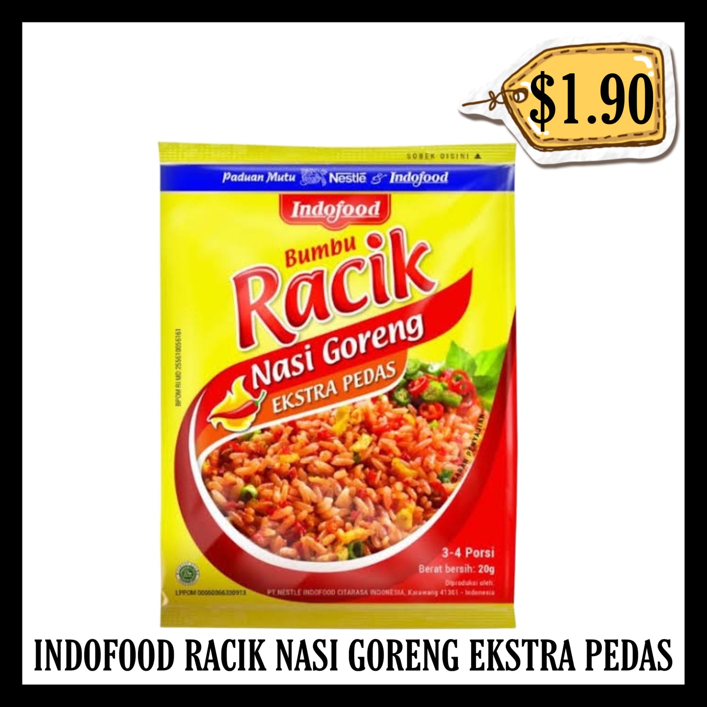 Indofood Racik Bumbu Nasi Goreng Ekstra Pedas (BBD 05 MAR 2027)