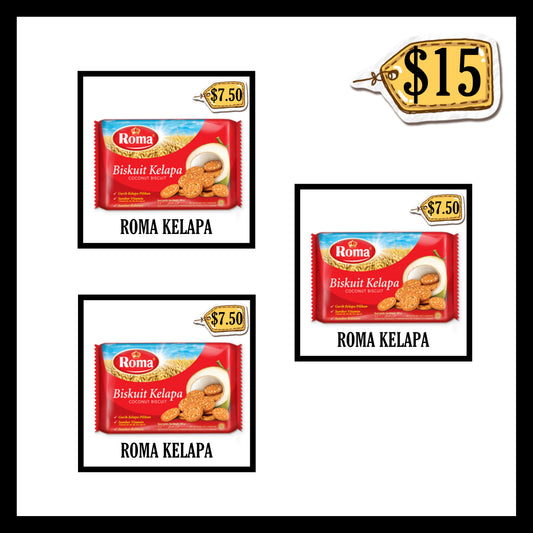 Roma Kelapa 300gr (BUY 2 GET 1 FREE)(BB END MAR 2027)