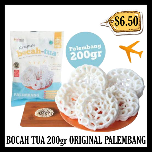 Bocah Tua Krupuk 200gr Original Palembang Uncooked (BBD 31 MAR 2028)
