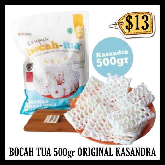 Bocah Tua Krupuk 500gr Original Kasandra Uncooked (BBD 21 JUL 2027)