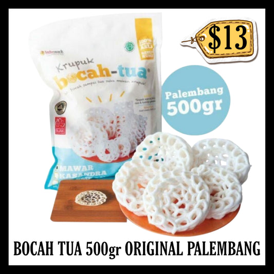 Bocah Tua Krupuk 500gr Original Palembang Uncooked (BBD 13 APR 2028)