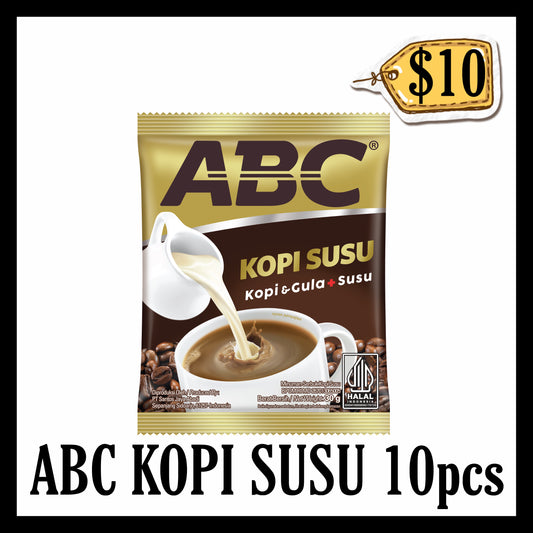 Abc Kopi Susu 10pcs (BBD 21 JAN 2027) (PROMOTION BUY 10 GET 1 FREE)