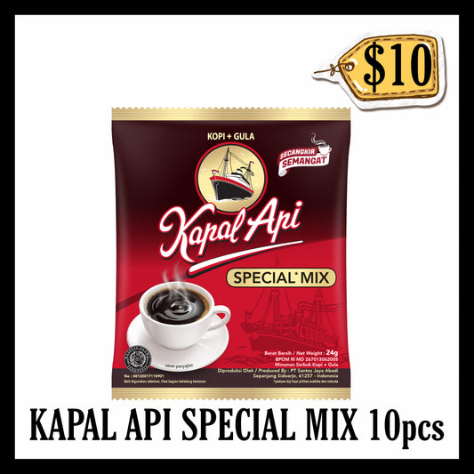 Kapal Api Special Mix Gula 10pcs (BBD 23 FEB 2027) (PROMOTION BUY 10 GET 1 FREE)
