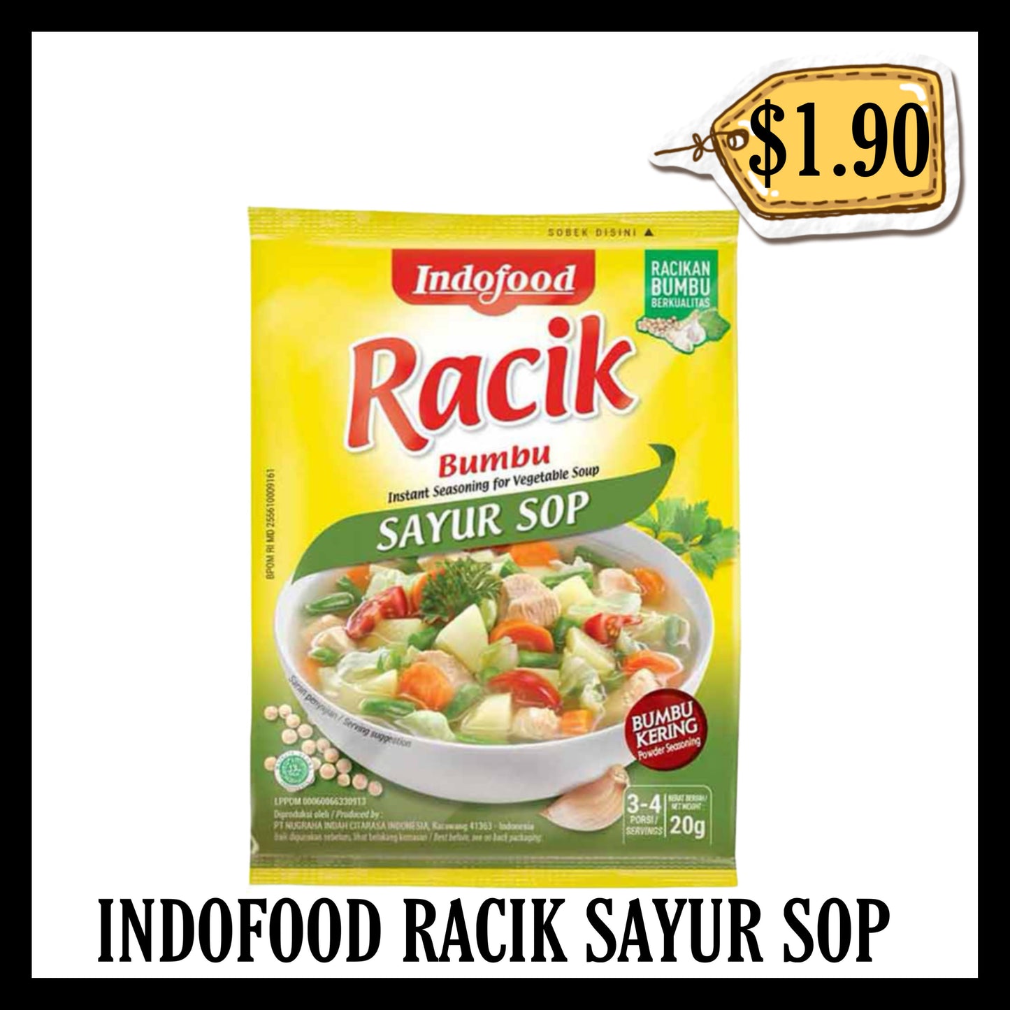 Indofood Racik Bumbu Sayur Sop (BBD 14 APR 2027)
