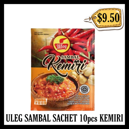 Finna Uleg Sambal Sachet 10pcs Kemiri (BBD END DEC 2026)